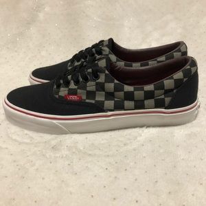 Vans OTW Checkered Bla,grey&red Skate Shoe/sneaker Men Sz 6.5 Women Sz 8 Unisex